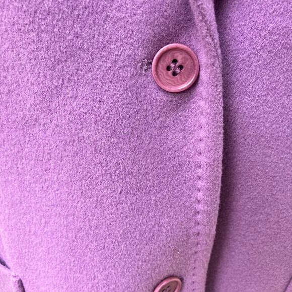 Kate Hill Blazer Jacket Sz 14 Wool Cashmere Purple Careerwear Academia Old Money - Picture 10 of 13